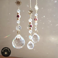 Suncatcher Sonne mit blumigen Porzellanperlen - CORONA