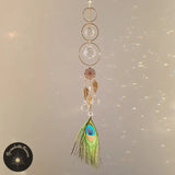 Suncatcher Feng Shui Pfauenfedern - LUCKY