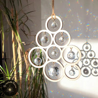 Suncatcher Handgefertigt Energie-Kristalle und Holz - ANTARES