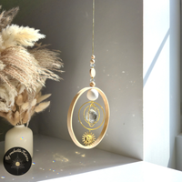 Suncatcher Mobile Holz und Pastellfarben - RONDO