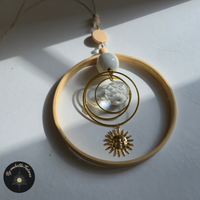 Suncatcher Mobile Holz und Pastellfarben - RONDO