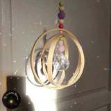 Suncatcher Mobile Holz und Pastellfarben - RONDO